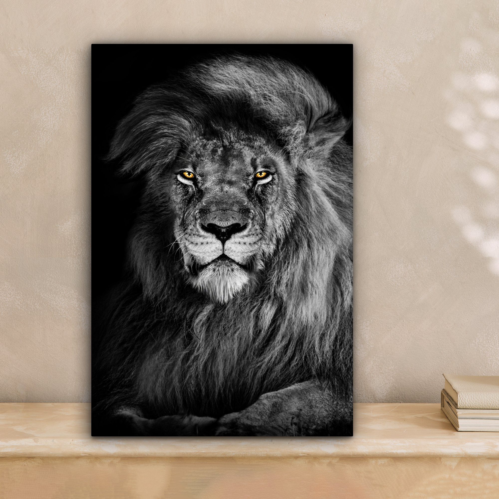 OneMillionCanvasses® Leinwandbild Löwe - Augen - günstig online kaufen