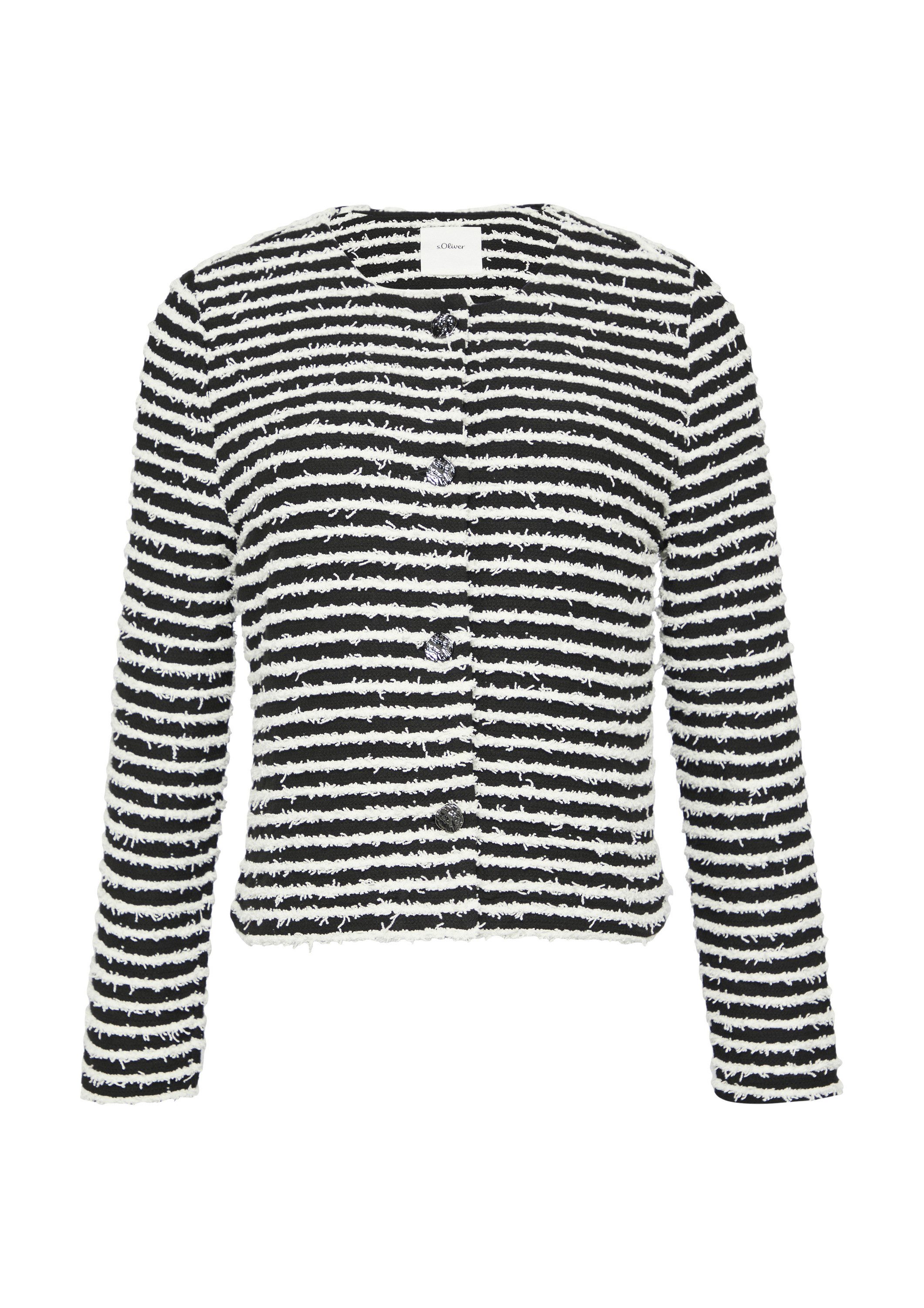 s.Oliver Funktionsjacke Indoor-Jacke Jacke mit Musterstruktur günstig online kaufen