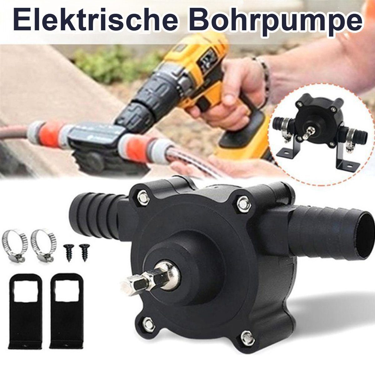 ZREE Bachlaufpumpe Praktische Gleichstrom-Wasserpumpe (Handbohrwasserpumpe, günstig online kaufen