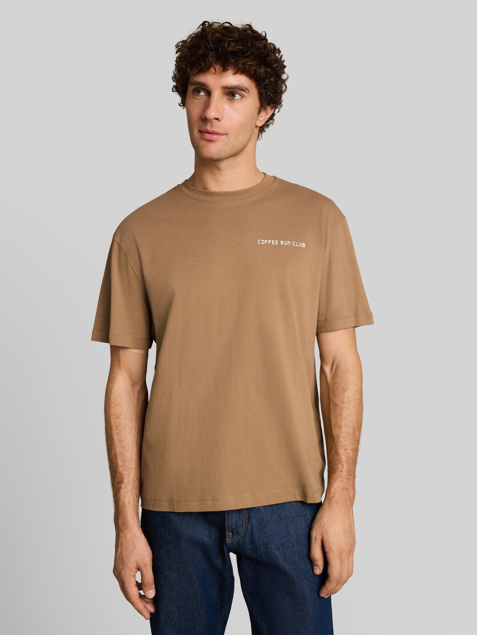 TOM TAILOR Denim T-Shirt T-Shirt (im Einserpack) Relaxed Fit T-Shirt mit Rückenprint