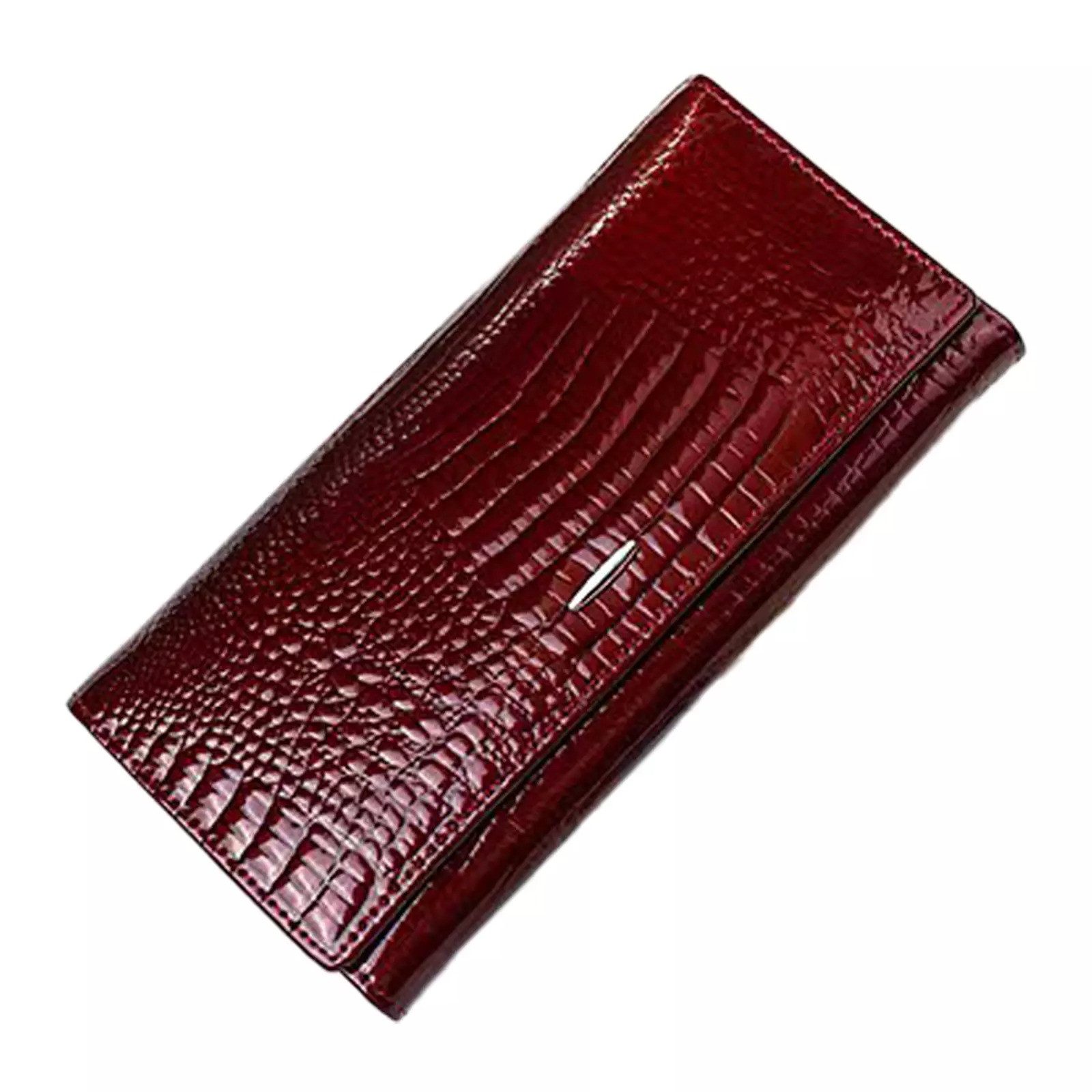 YUBRO-STUDIO Geldbörse Echtleder Damen Portemonnaie Karten- und Speicherkar günstig online kaufen