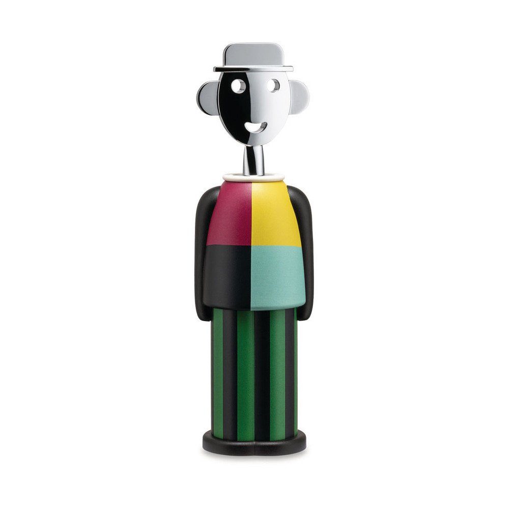 Alessi Korkenzieher Korkenzieher Alessandro M. 21 cm Arthur Arbesser, (1 tlg), Korkenzieher Alessandro M., Ø6cm, AlkiPaper®, mehrfarbig