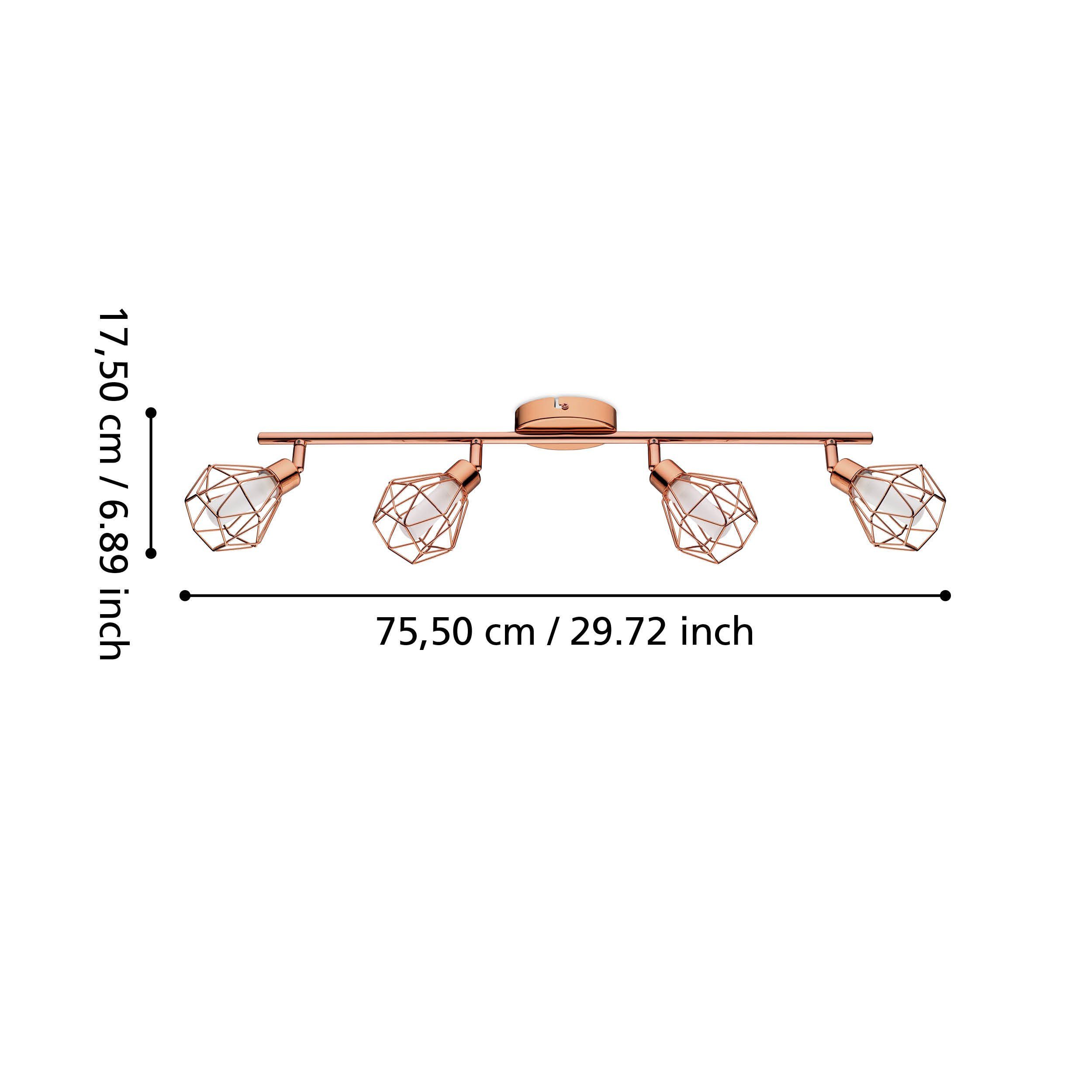 EGLO LED Deckenspot Zapata, Leuchtmittel inklusive, Deckenleuchte, Deckenstrahler, Flurlampe inkl. G9 Leuchtmittel