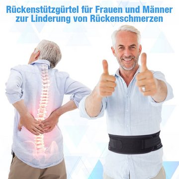 Housmile Rückenbandage Rückenstützgürtel-Atmungsaktive Rückengurt Herren und Damen (1-tlg), Lendenwirbelstütze gürtel für unteren Rücken bei Ischias