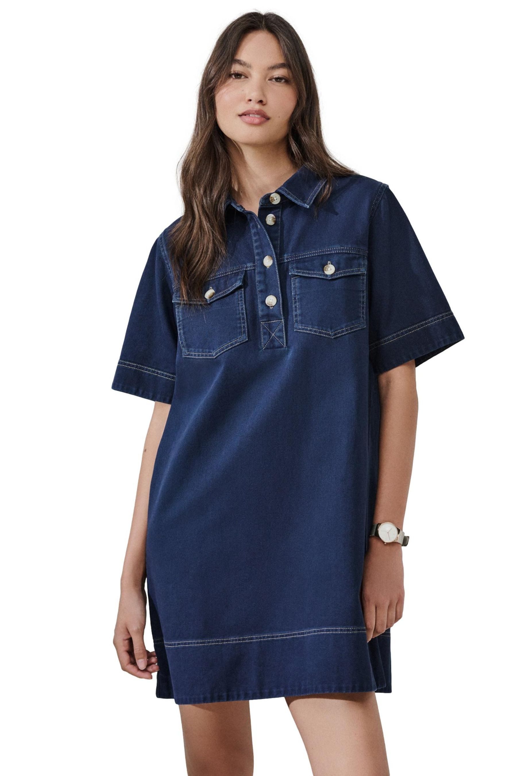 Next Hemdblusenkleid Hemdblusenkleid aus Twill (1-tlg)