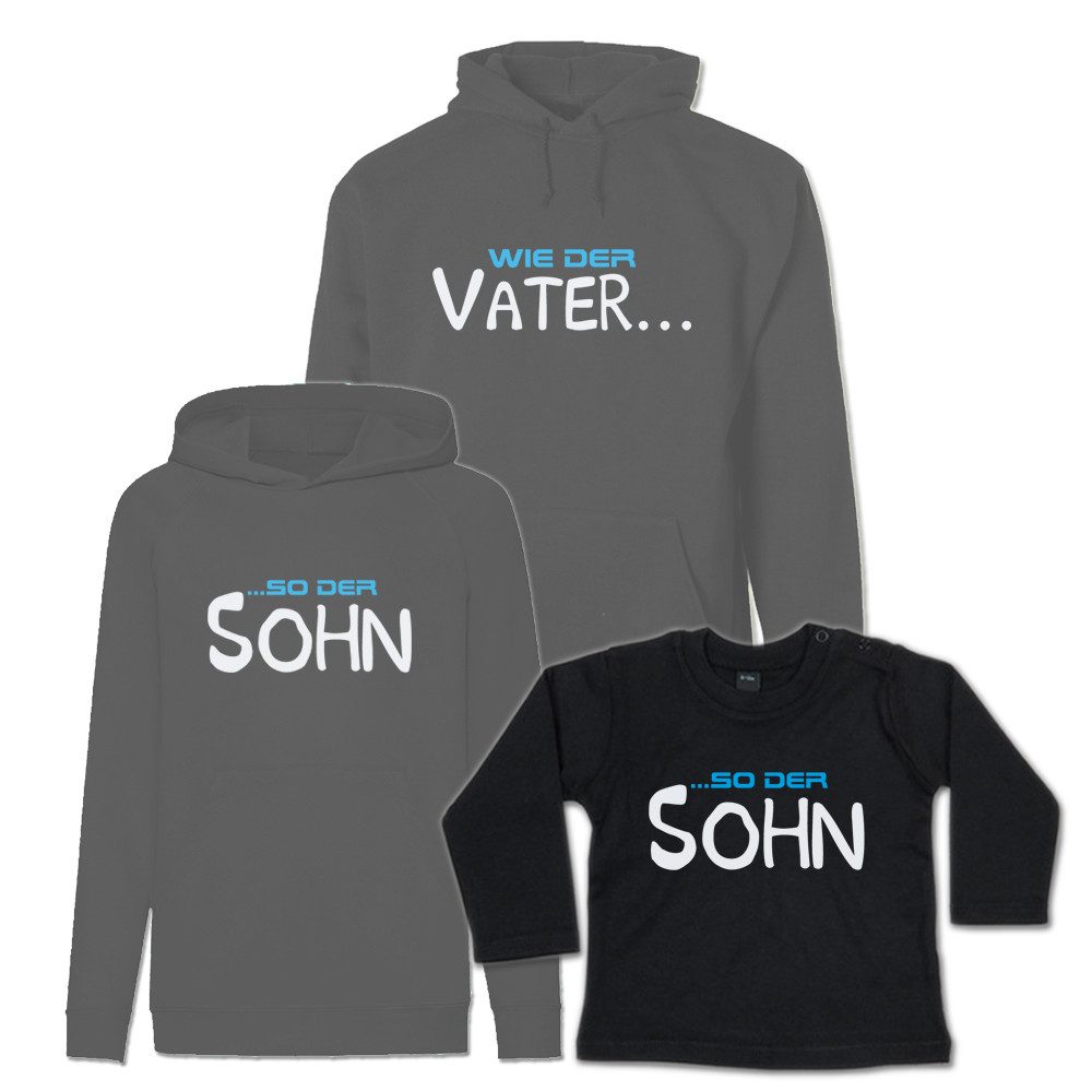G-graphics Kapuzenpullover Wie der Vater & so der Sohn (Familienset, Einzelteile zum selbst zusammenstellen) Kinder & Erwachsenen-Hoodie & Baby Sweater