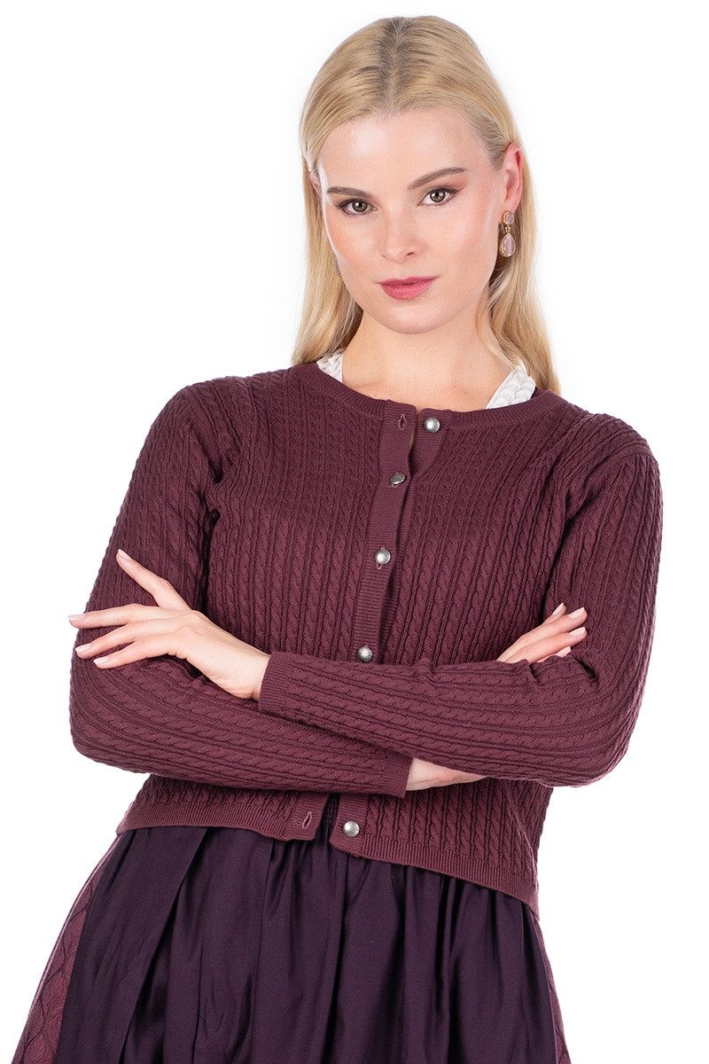 Hammerschmid Trachtenjacke Trachten Strickjacke - REIT - mauve günstig online kaufen