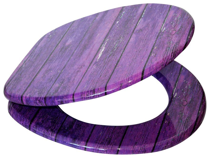 SANILO WC-Sitz »Purple Wall«, Hochwertige Oberfläche und stabile