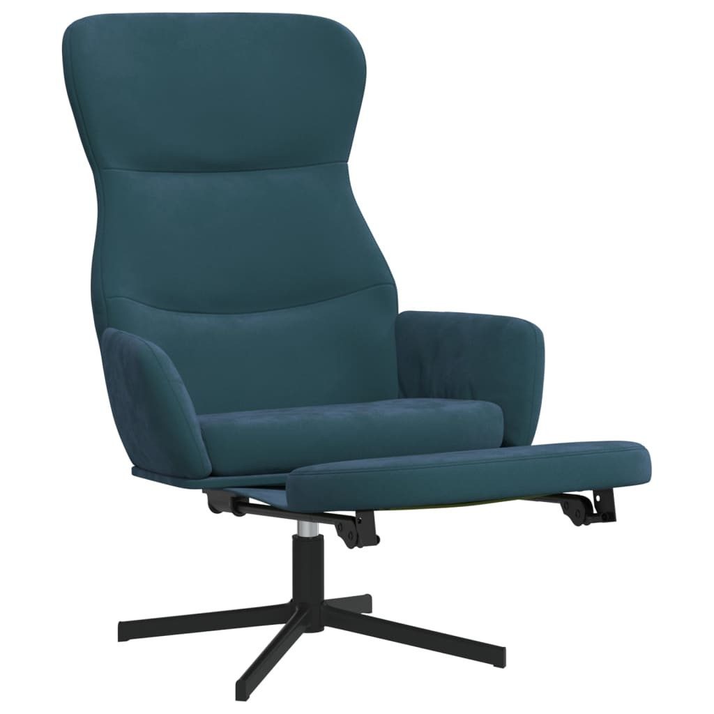 vidaXL Sessel Relaxsessel mit Fußstütze Blau günstig online kaufen