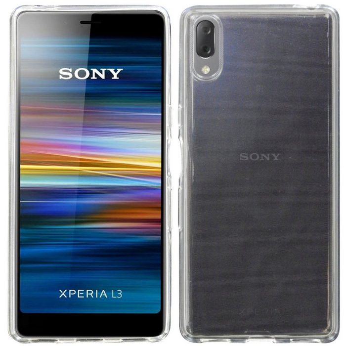 cofi1453 Handyhülle Silikon Hülle Basic für Sony Xperia L3 Case Cover Schutzhülle Bumper