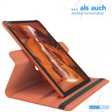 EAZY CASE Tablet-Hülle Rotation Case für Samsung Galaxy Tab A7 10,4 Zoll, Tabletschutz robust magnetisch verstellbar Klappetui mit Deckel Orange