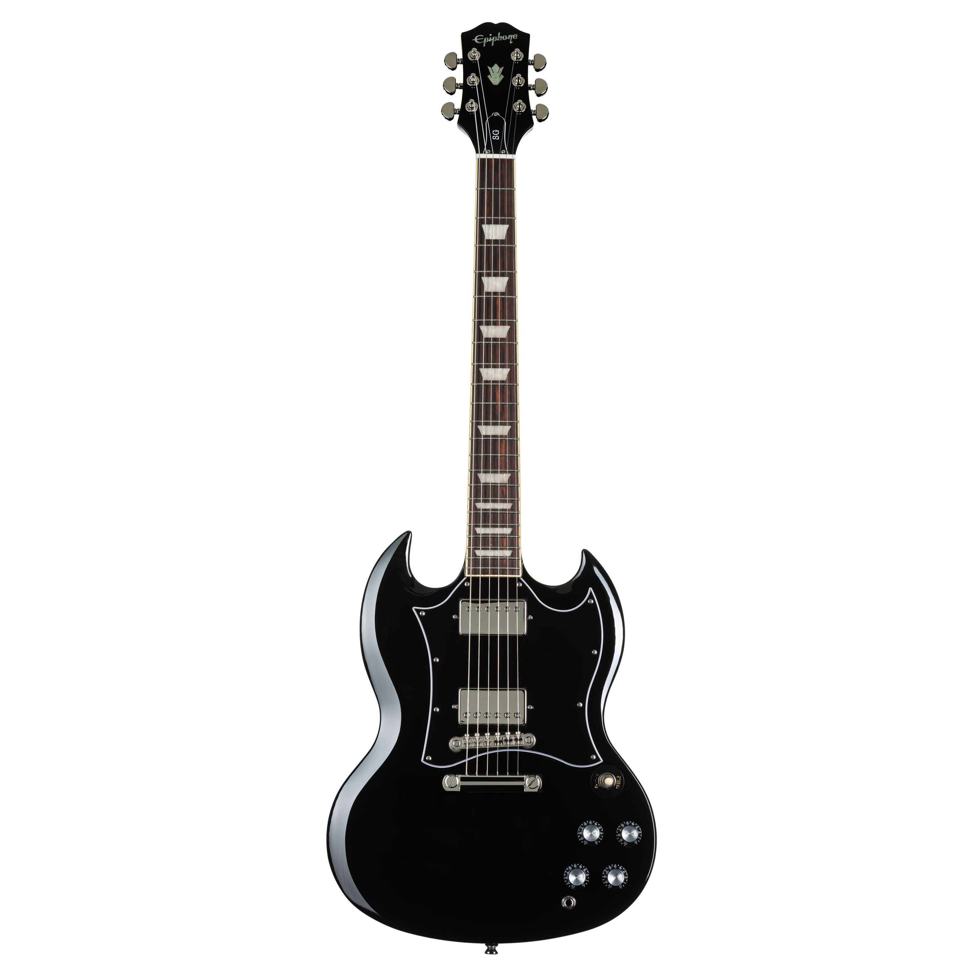 Epiphone E-Gitarre, E-Gitarren, Double Cut Modelle, SG Standard EB Ebony - Double Cut Modelle