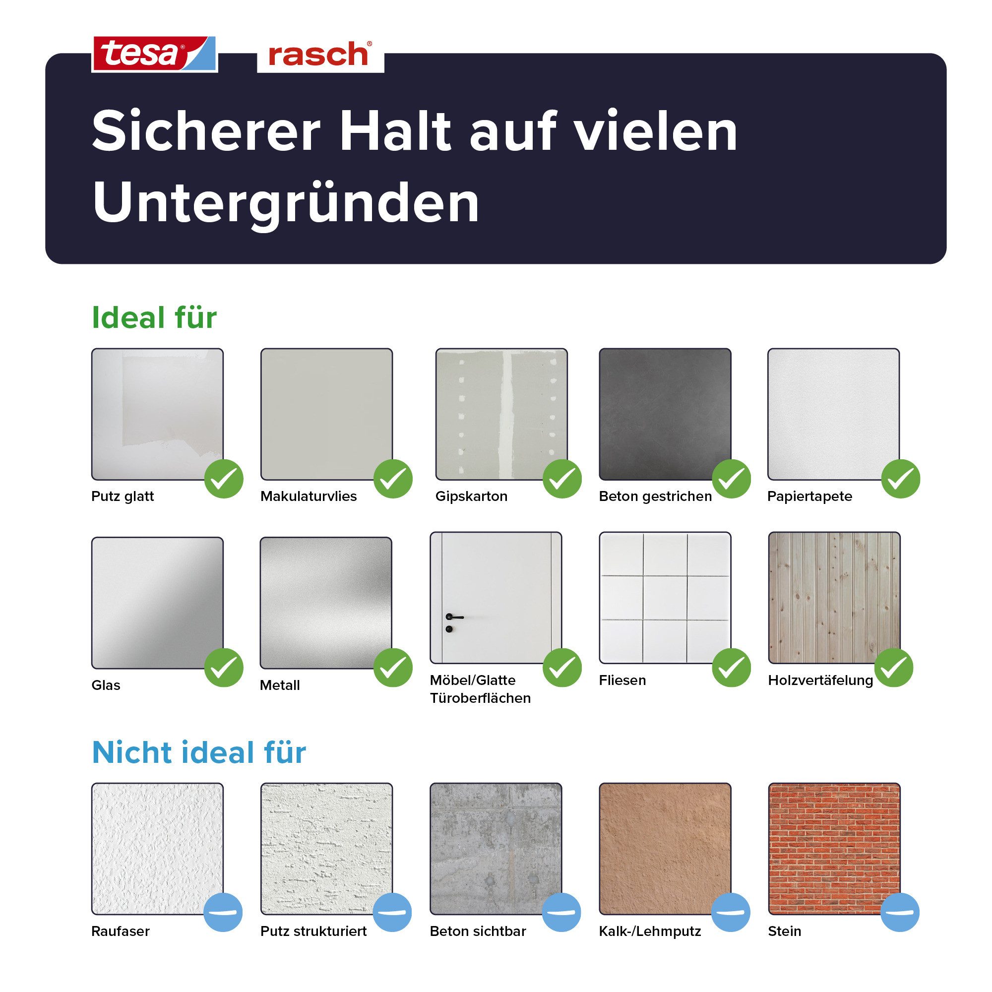 Rasch Vliestapete Atlas - Selbstklebende Tapete Betonoptik von tesa® x rasch®, strukturiert, Beton, Industrial, used, urban, (1 St), selbstklebend, 6,00m x 0,53m. € 39,00, (€ 12,26 pro 1 qm).