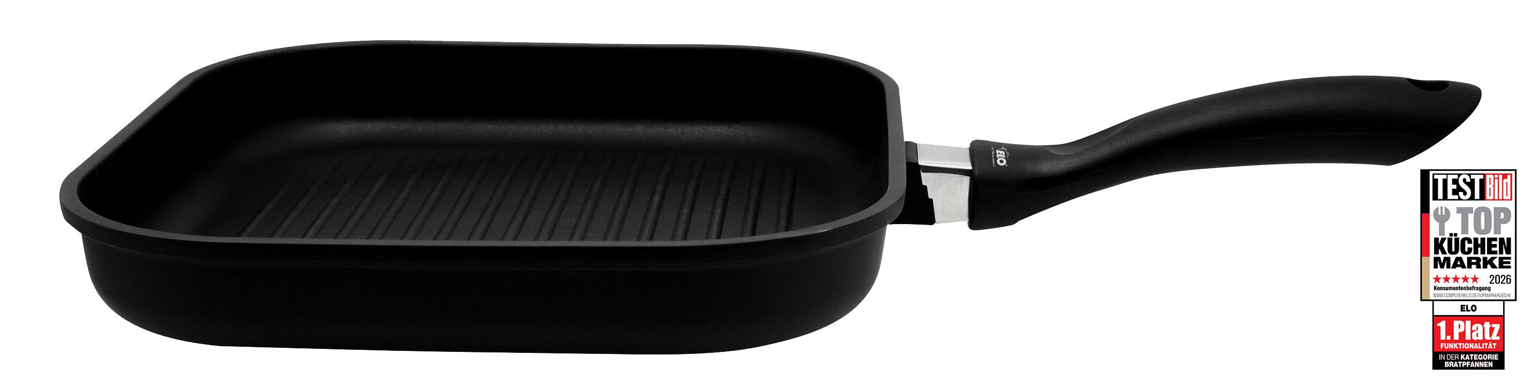 Elo Grillpfanne Alucast, Aluminiumguss (1-tlg), Induktion, 28x28 cm