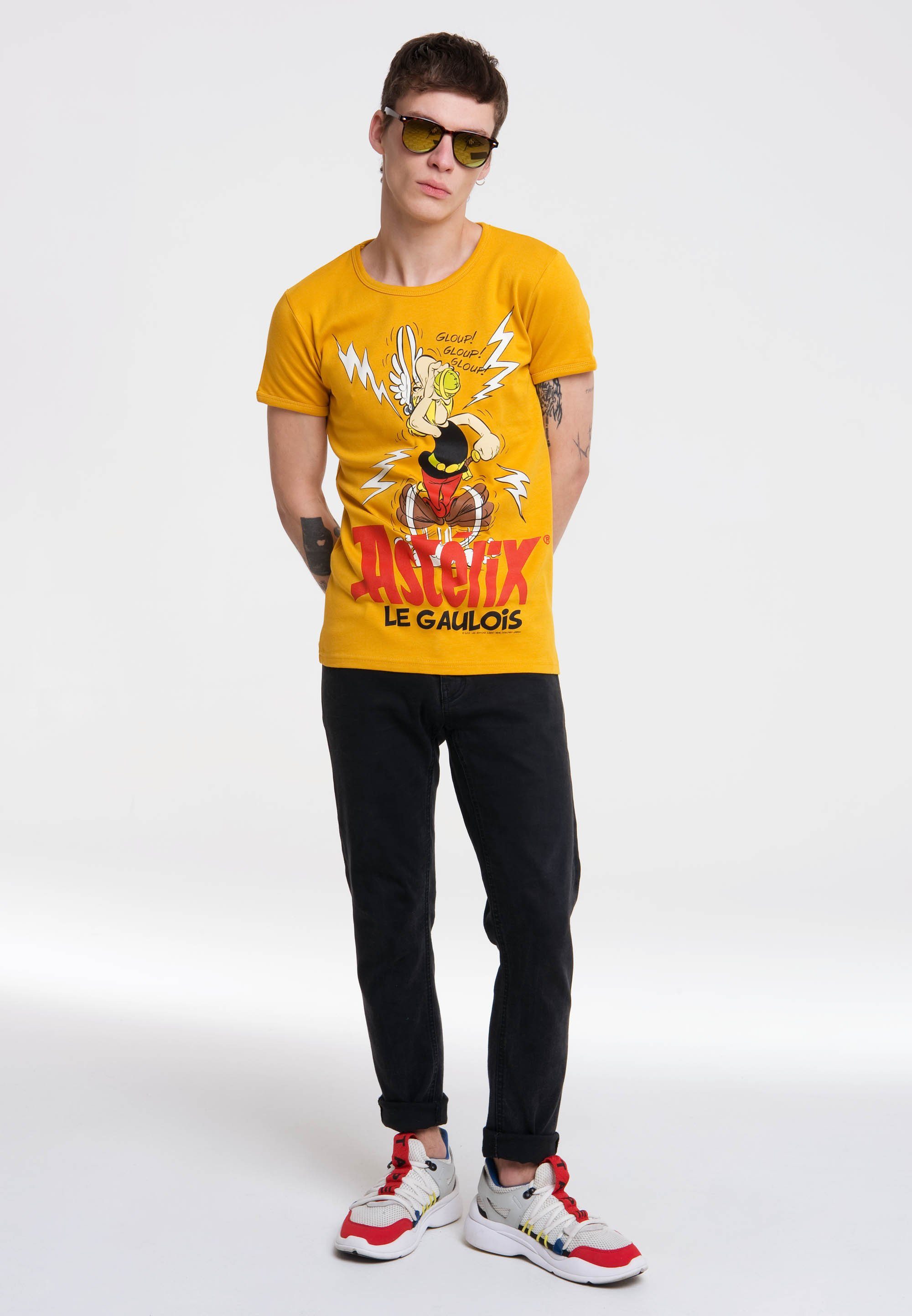 LOGOSHIRT T-Shirt mit Asterix-Print bunt