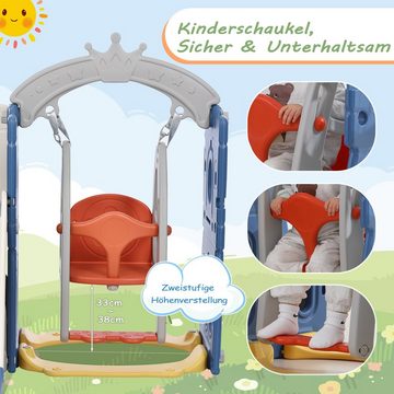 REDOM Indoor-Rutsche 5 in 1 Rutsche Kinderrutsche Schaukel Kleinkinderrutsche Gartenrutsche, für 3-6 Jahre Kinder Indoor und Outdoor