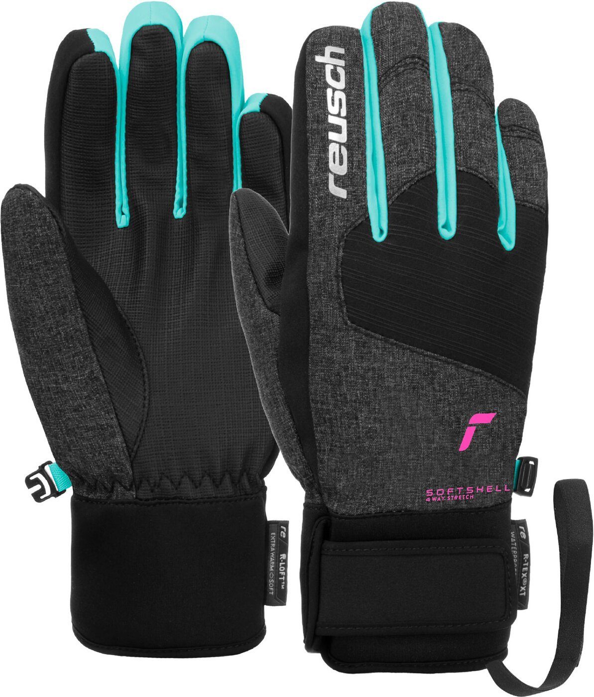 Mit luxuriösem Flair Reusch Skihandschuhe XT black 7743 / Junior Reusch Simon R-TEX® bachelor melange