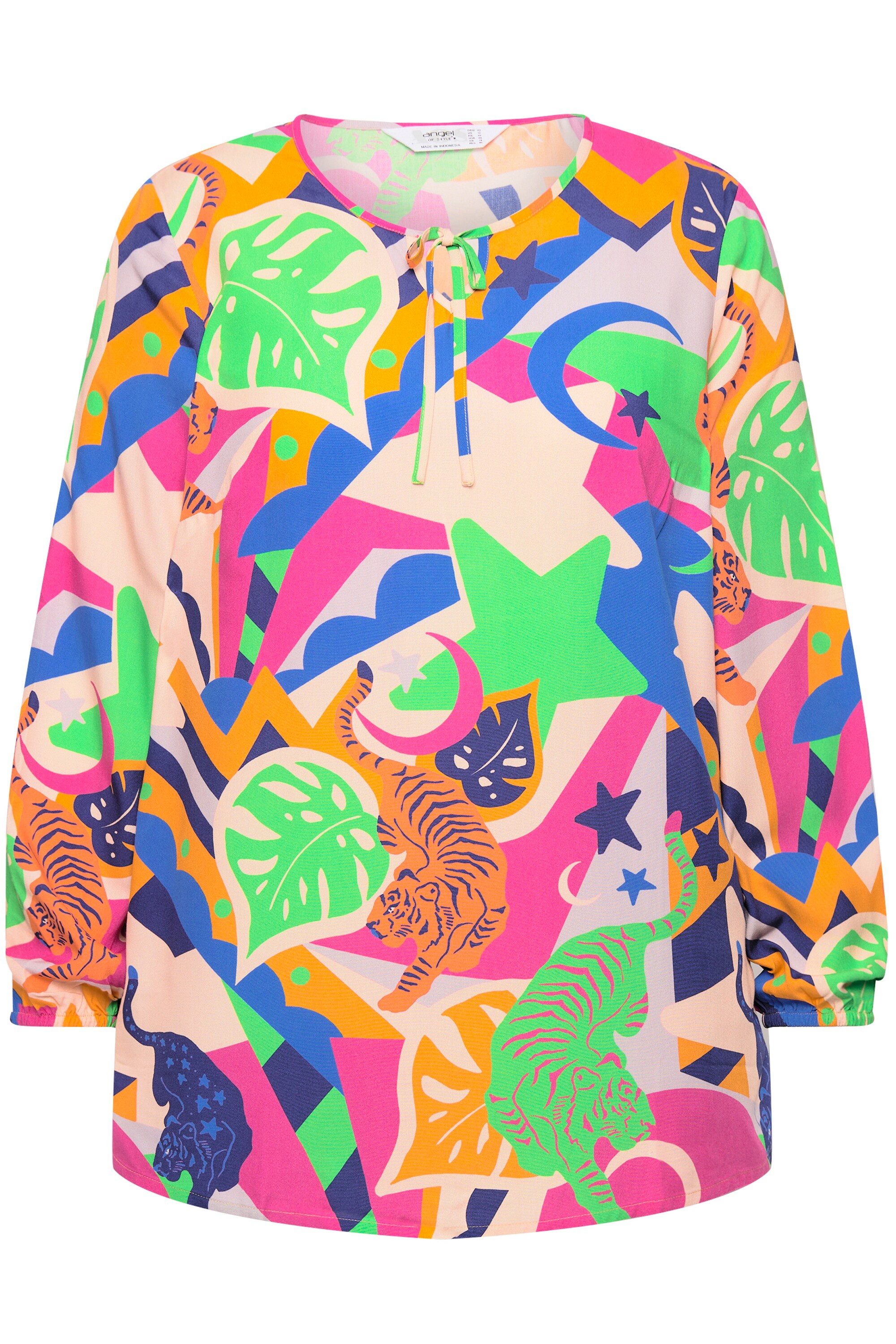 Angel of Style Tunika Bluse Tiger Mustermix Langarm günstig online kaufen