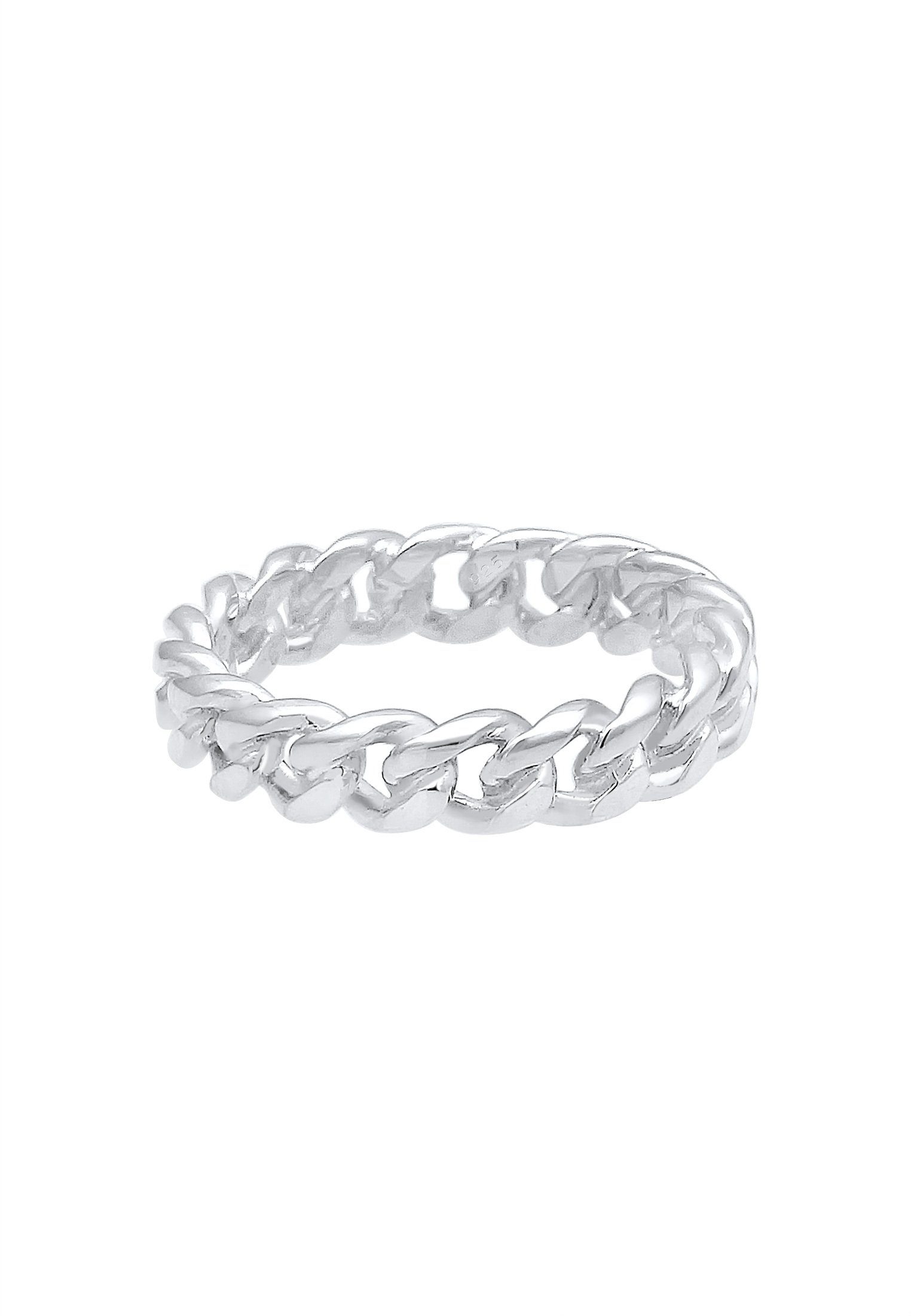 Panzer Elli Design Fingerring 925 Bandring Silber