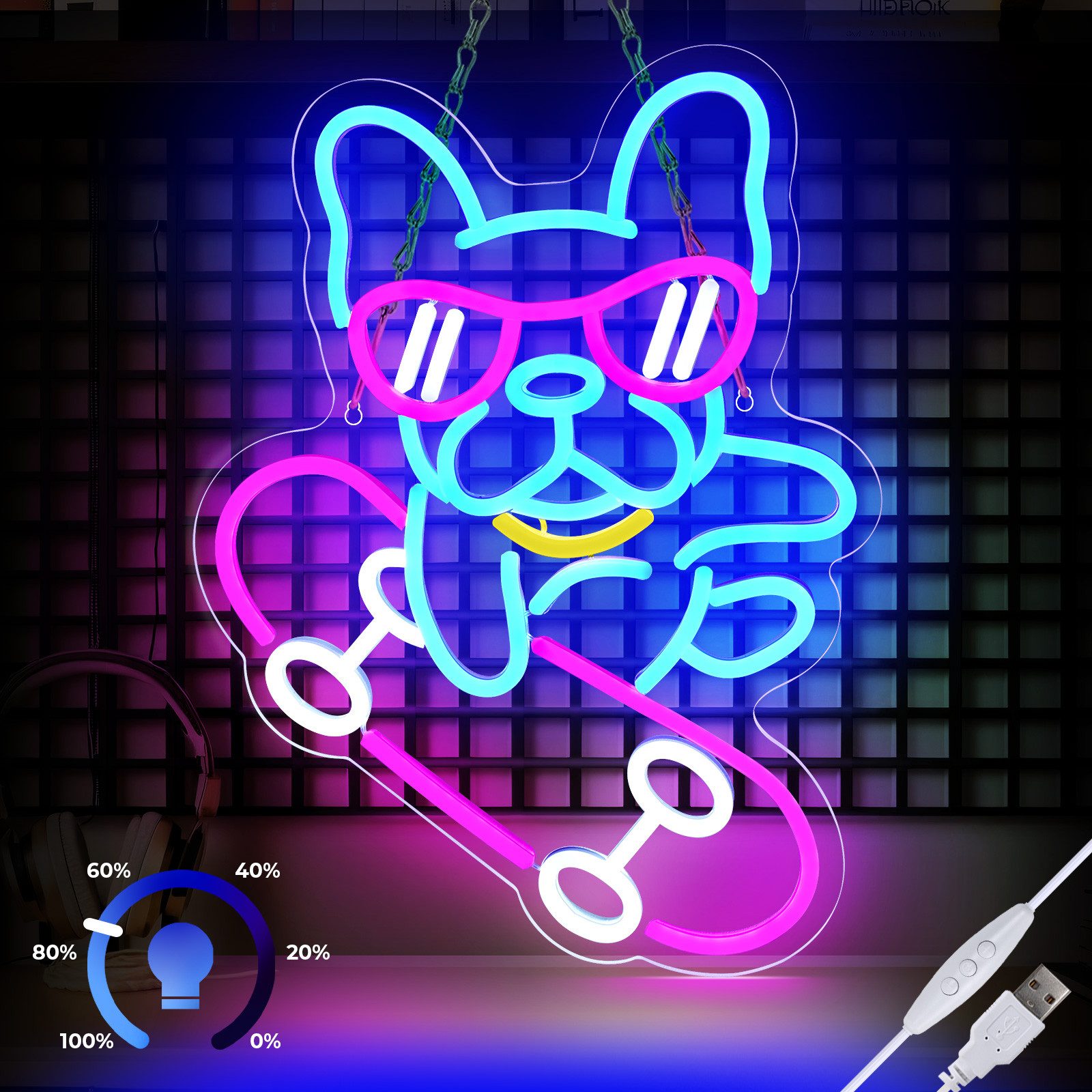 MUPOO Dekolicht LED Neon Schilder für günstig online kaufen