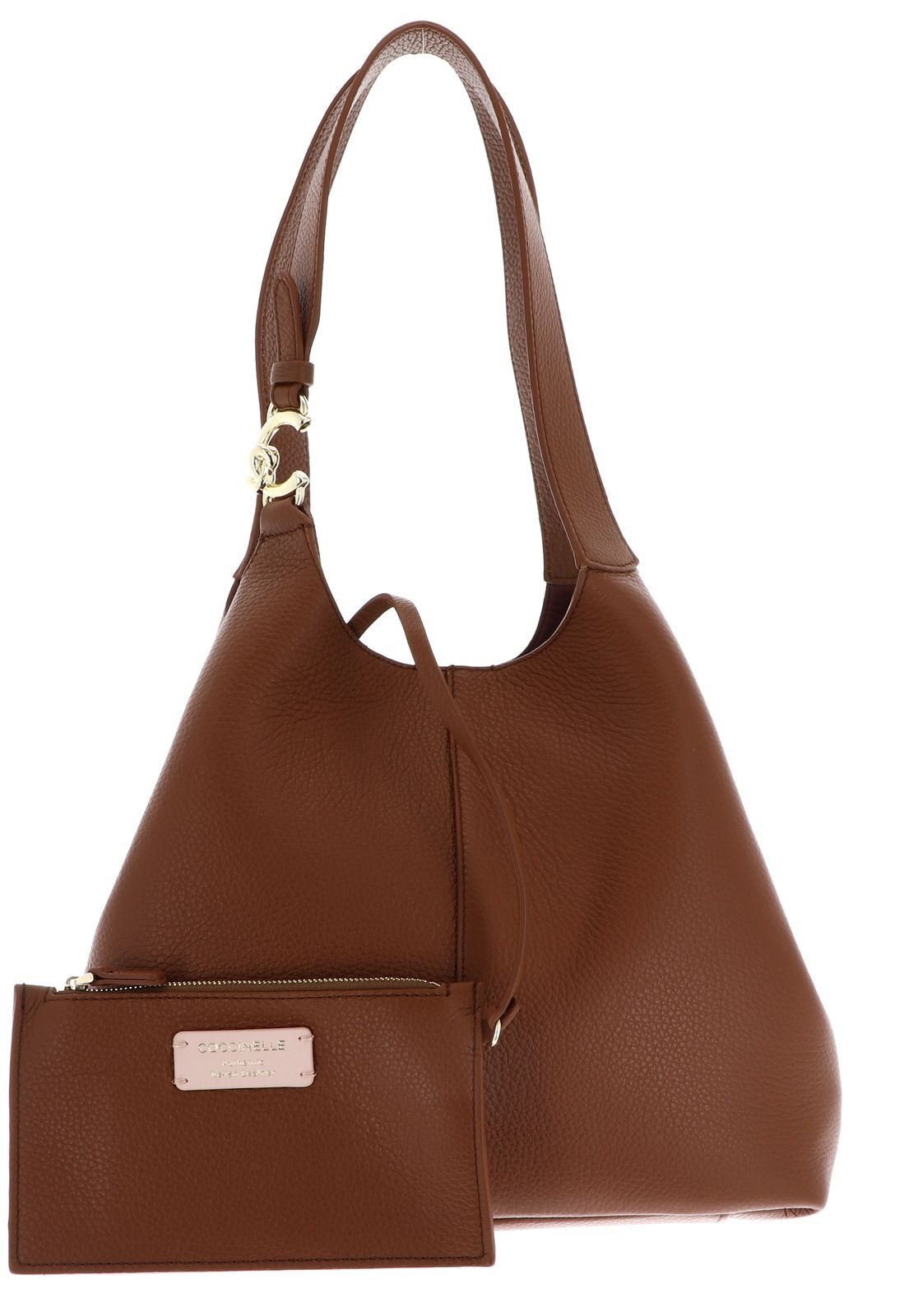 COCCINELLE Schultertasche Shopper (Set, 2-tlg), aus echtem Rindsleder günstig online kaufen