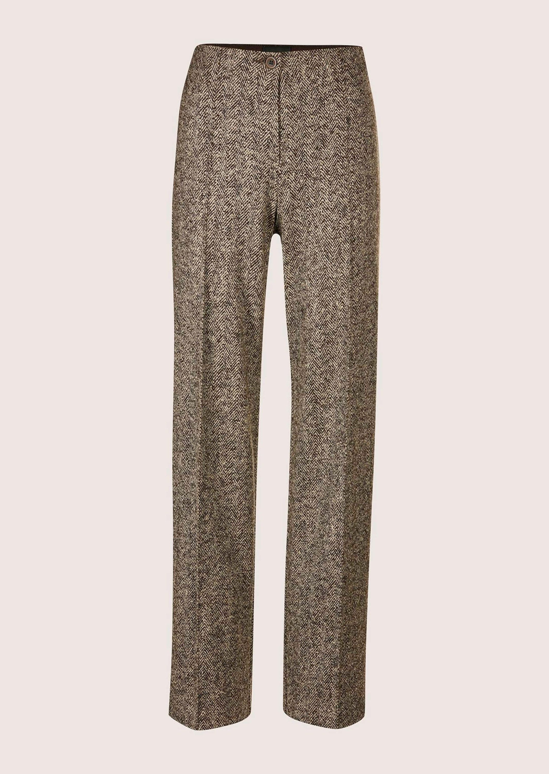 Bügelfaltenhose Palazzohose mit weitem Bein