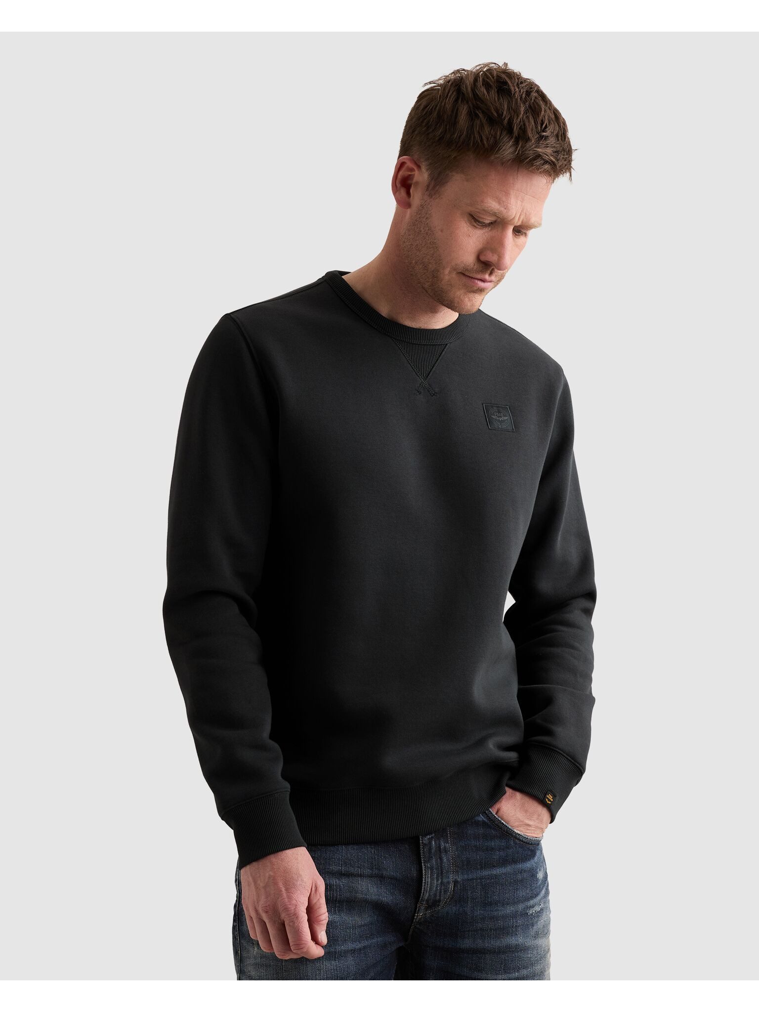 PME LEGEND Sweatshirt Kleine Passe am Ausschnitt – Bild 2 von 5