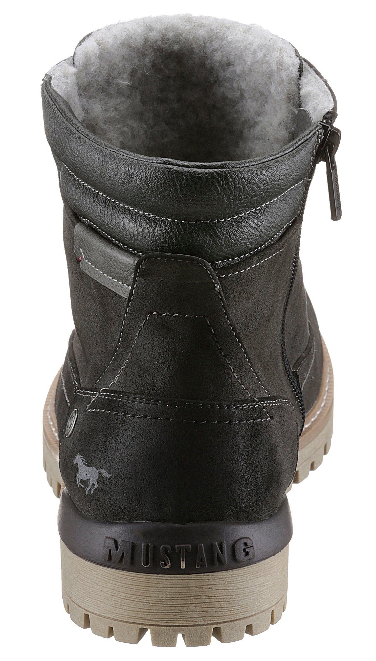 Grau ausgestattet (13101744) mit Winterboots Shoes Mustang Warmfutter