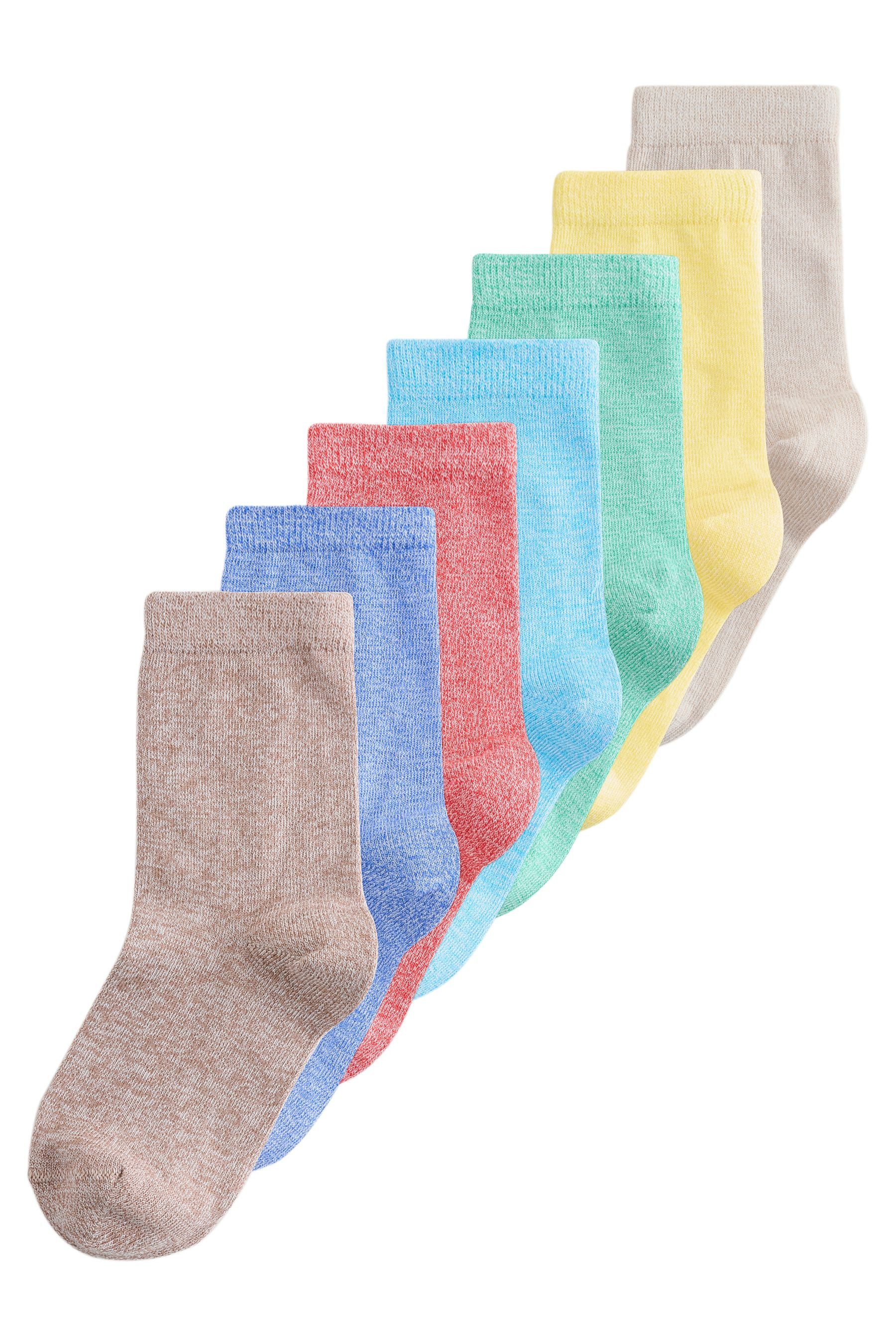 Next Kurzsocken Feinripp-Socken mit hohem Baumwollanteil, 7er-Pack (7-Paar)