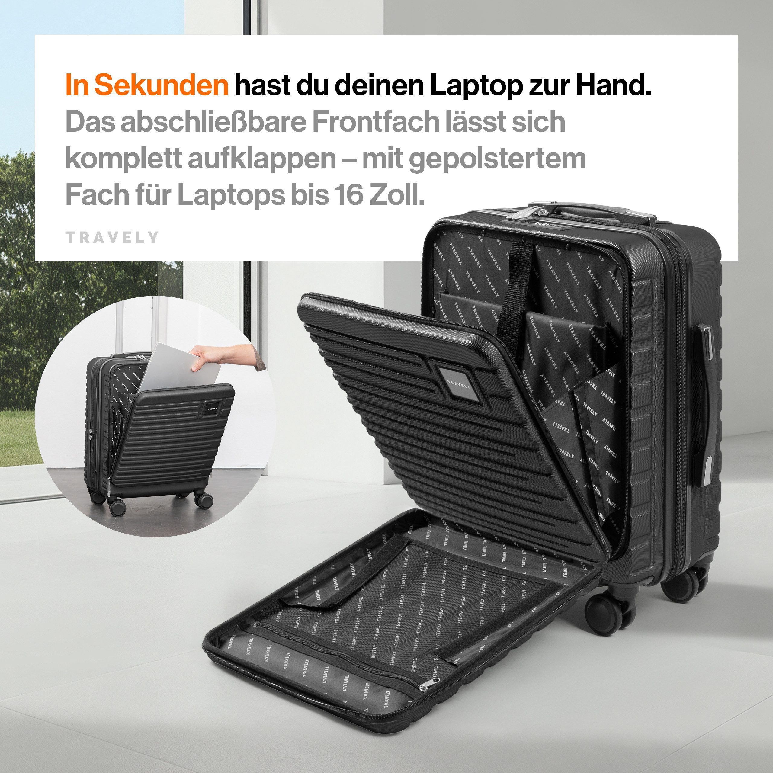 Travely Koffer, 4 Rollen
