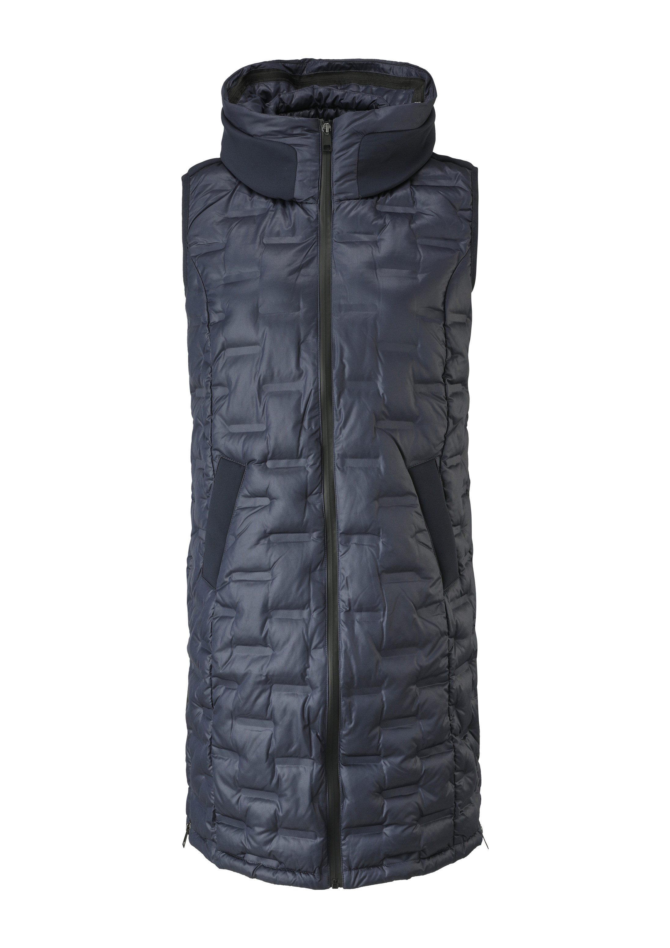 s.Oliver Outdoorjacke Outdoor-Weste Long-Weste mit Steppung