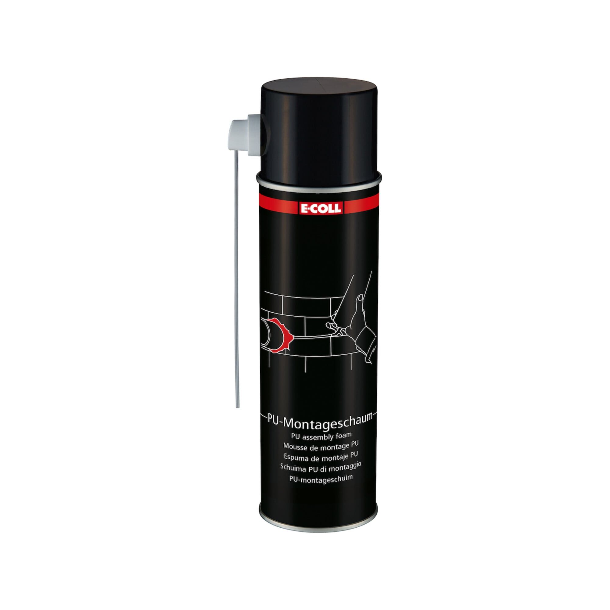 E-COLL Bauschaumpistole E-COLL PU-Montageschaum 500ml (MDI-haltig)