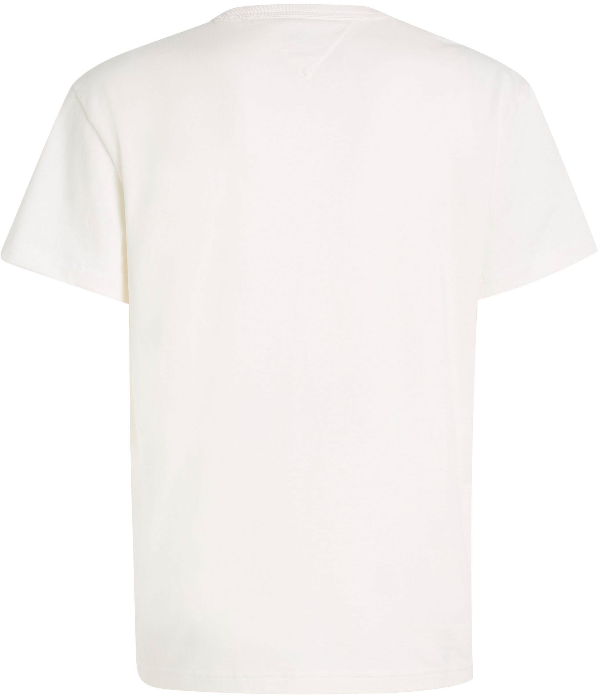 Tommy Jeans T-Shirt RIB Ancient CLSC TEE White DETAIL FLAG TJM