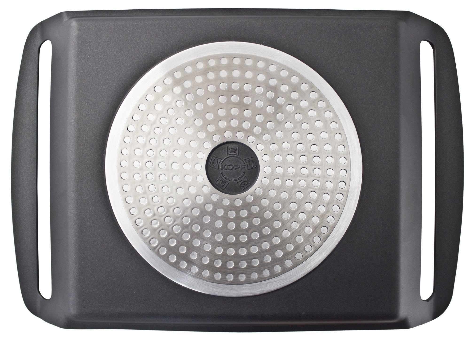 Kopf Grillpfanne Marra, Aluminiumguss, 26 x 23 cm Grillplatte, ILAG Beschichtung, Induktion