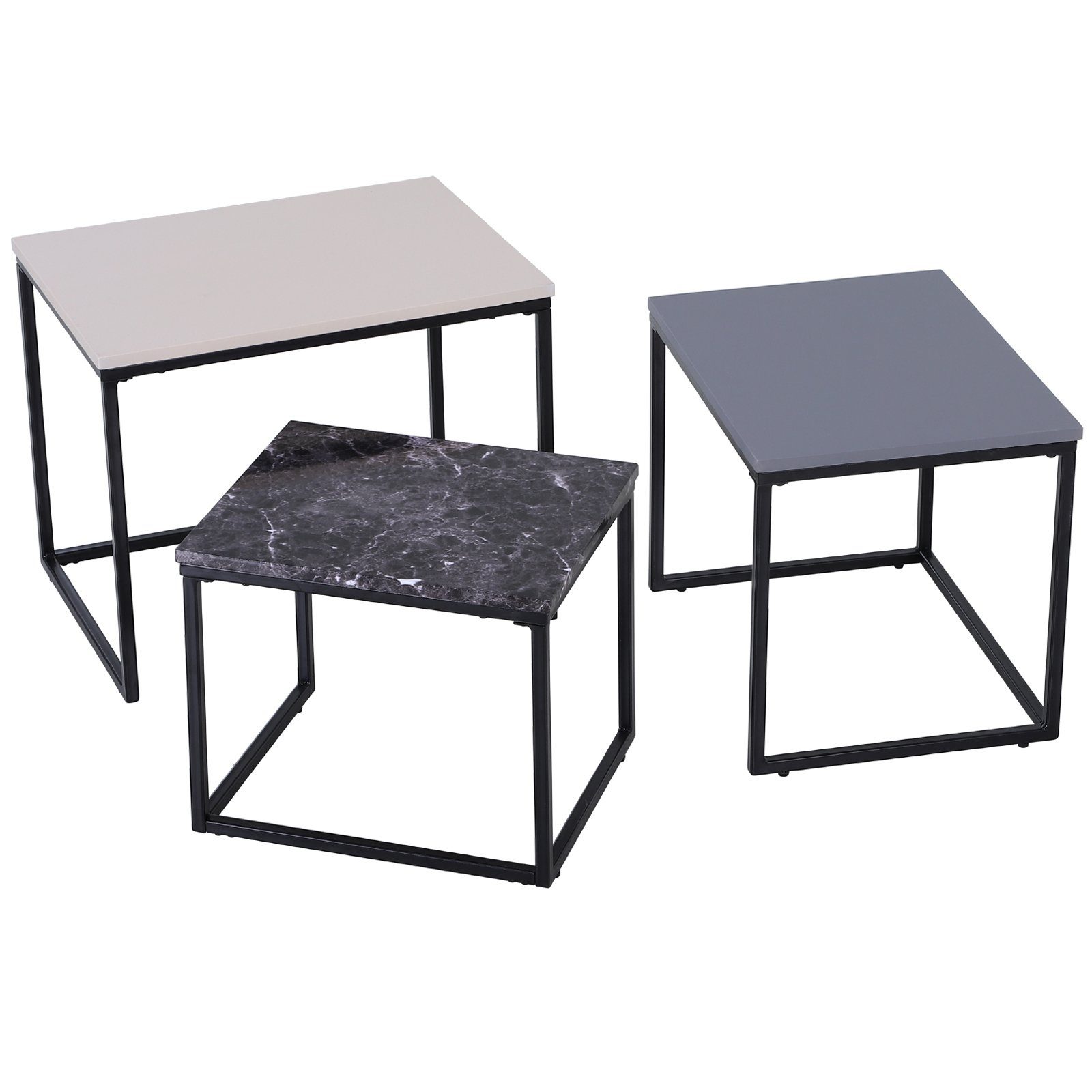 HOMCOM Couchtisch Couchtisch im 3er Set günstig online kaufen