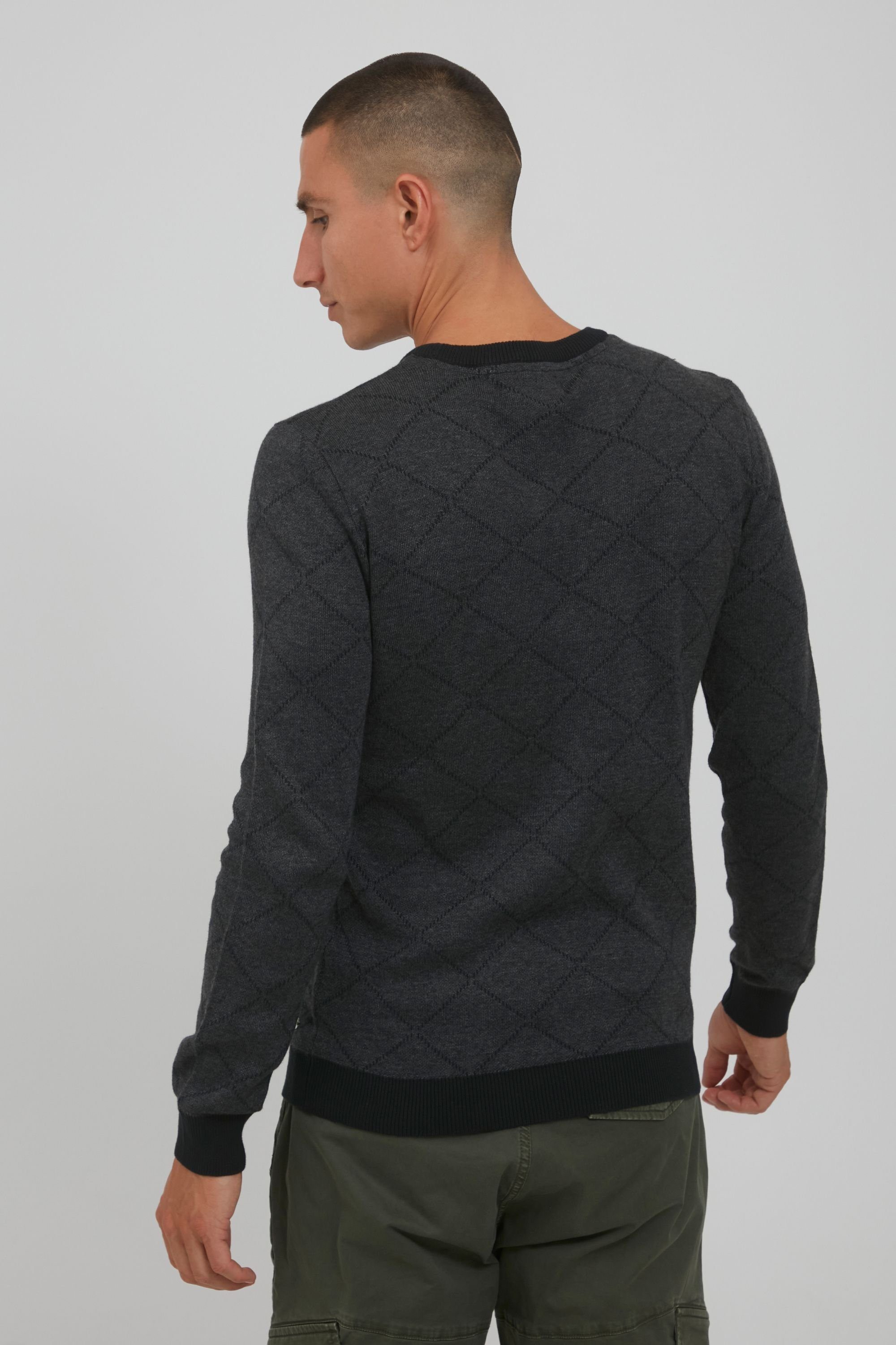 Blend Rundhalspullover BHNison Feinstrick Pullover mit Rundhalsausschnitt