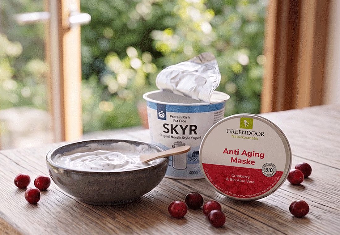 GREENDOOR Gesichtsmaske Anti Aging Maske Cranberry