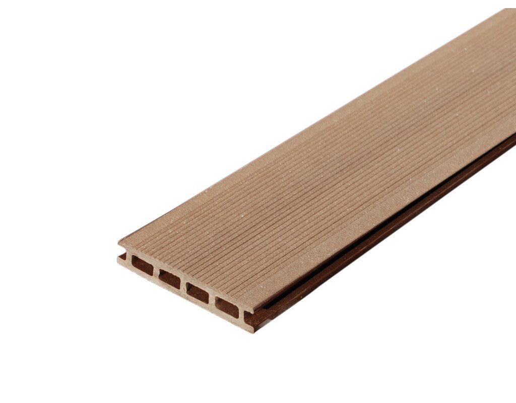 Kovalex Terrassendielen Terrassendiele WPC braun Hohlkammerprofil, BxL: je 14.5x400 cm, 26 mm Stärke