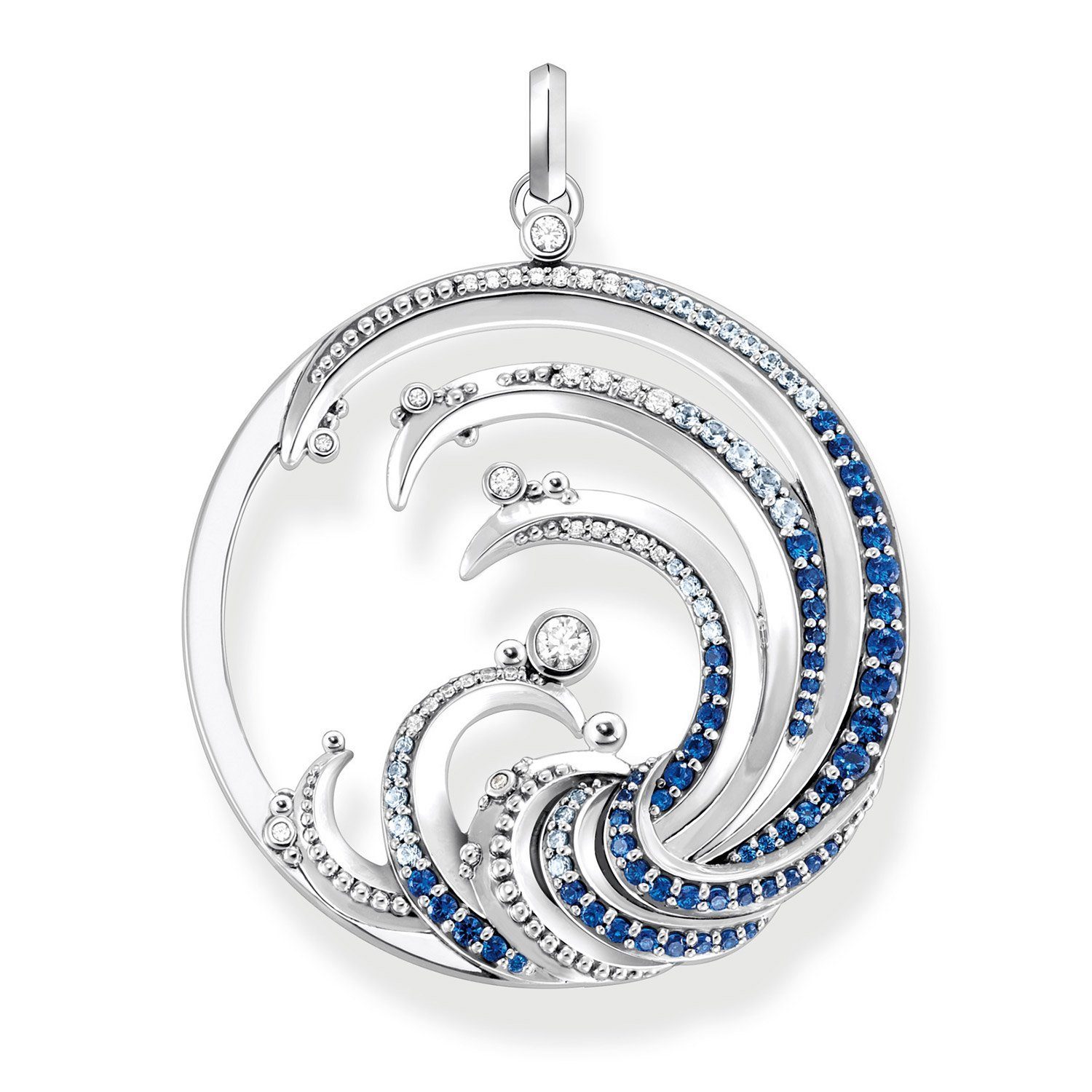 THOMAS SABO Runder Anhänger Silber Well...