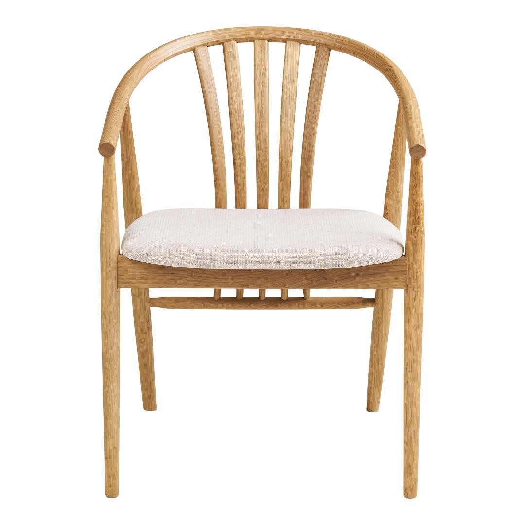 ebuy24 Esszimmerstuhl Asti Esszimmerstuhl mit Armlehnen, Eiche natur, sa