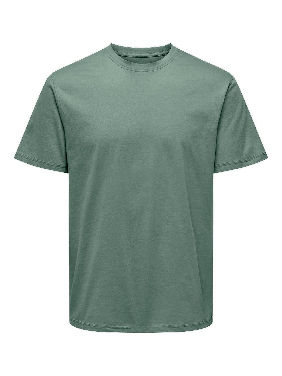 ONLY & SONS Rundhalsshirt ONSMAX LIFE REG SS STITCH TEE günstig online kaufen