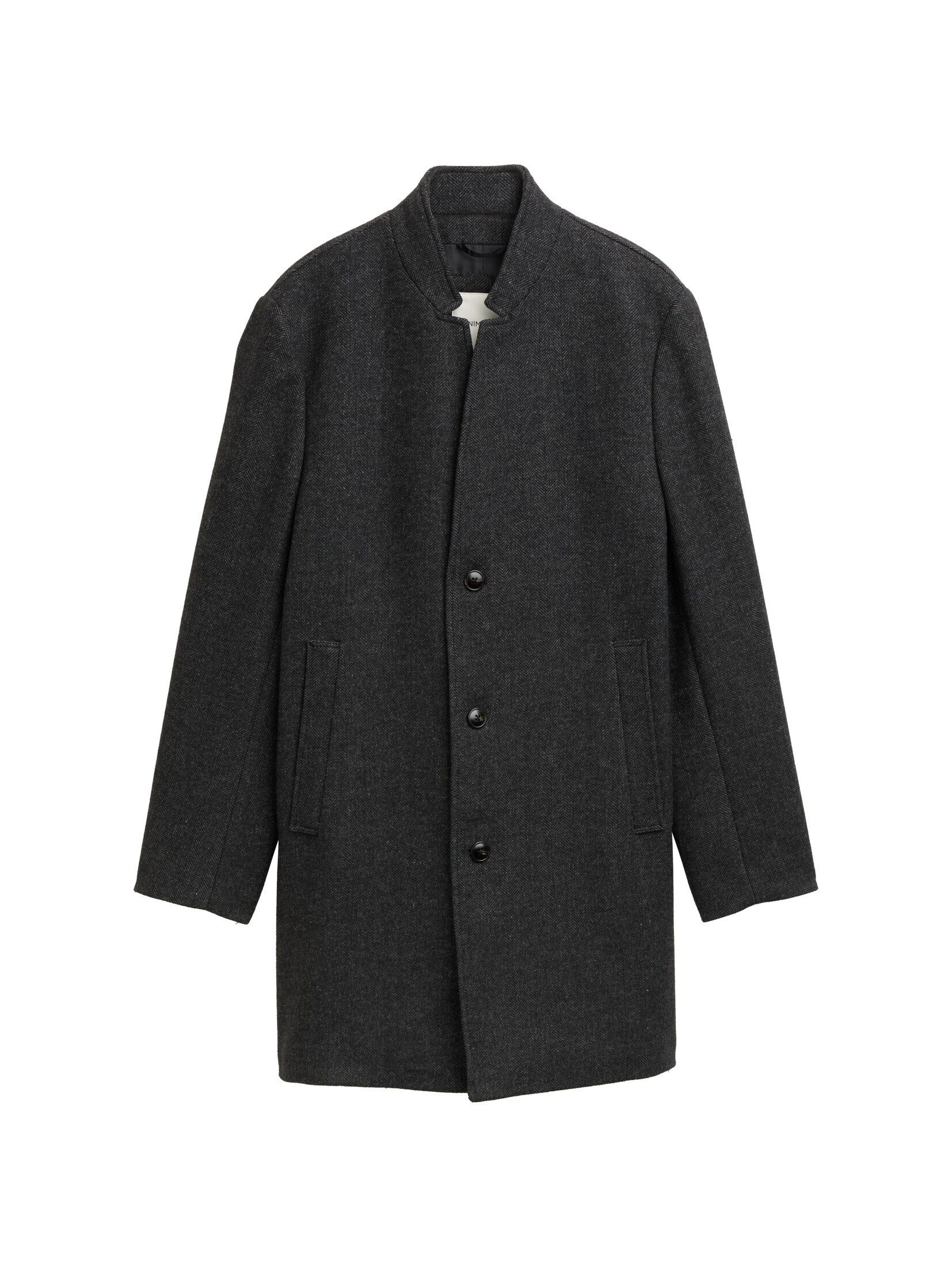 TOM TAILOR Denim Langmantel Jacken Wollmantel mit Stehkragen