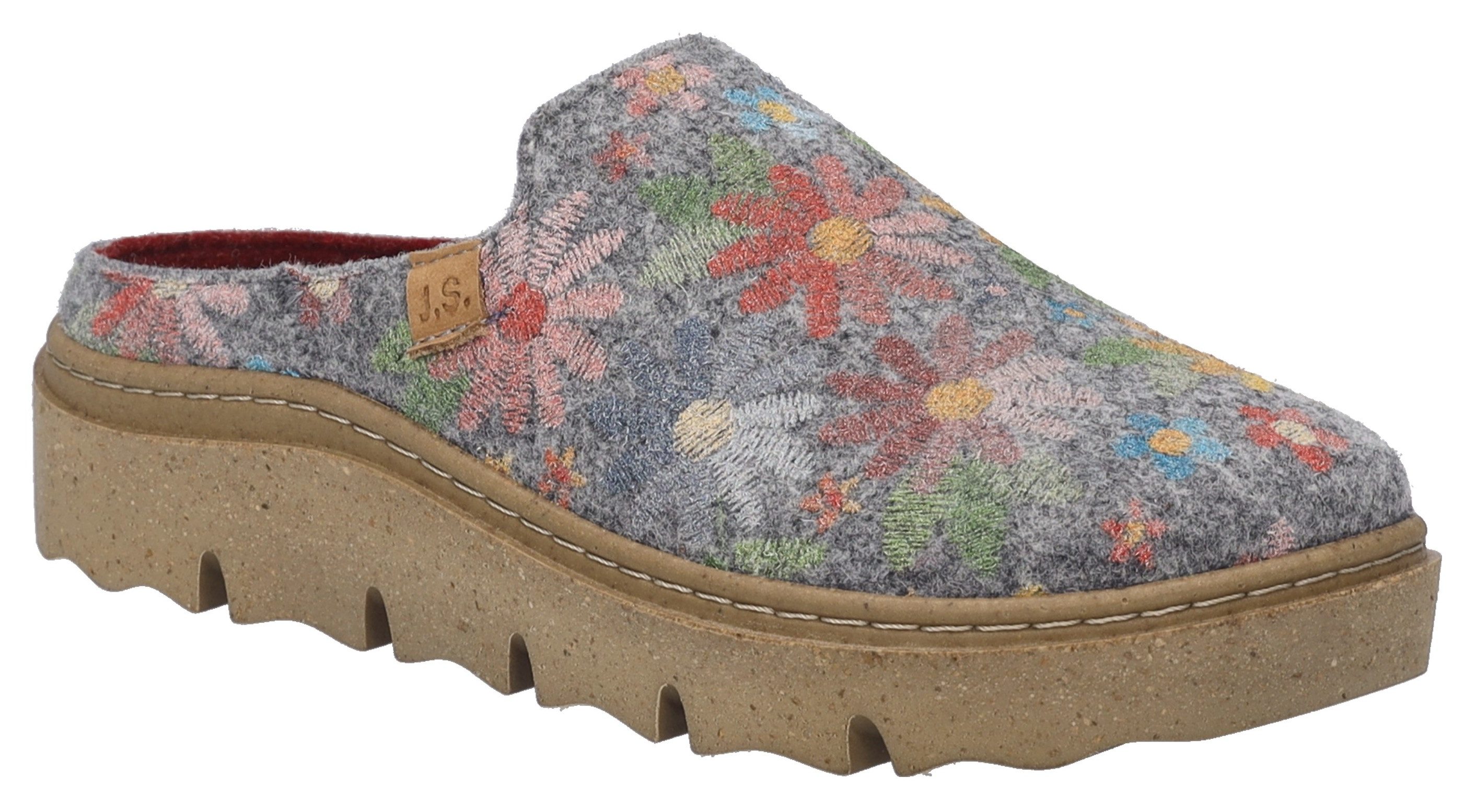 Josef Seibel Charmaux 01 Hausschuh Pantoffel, Slipper mit modischer Plateausohle, Weite G (weit)