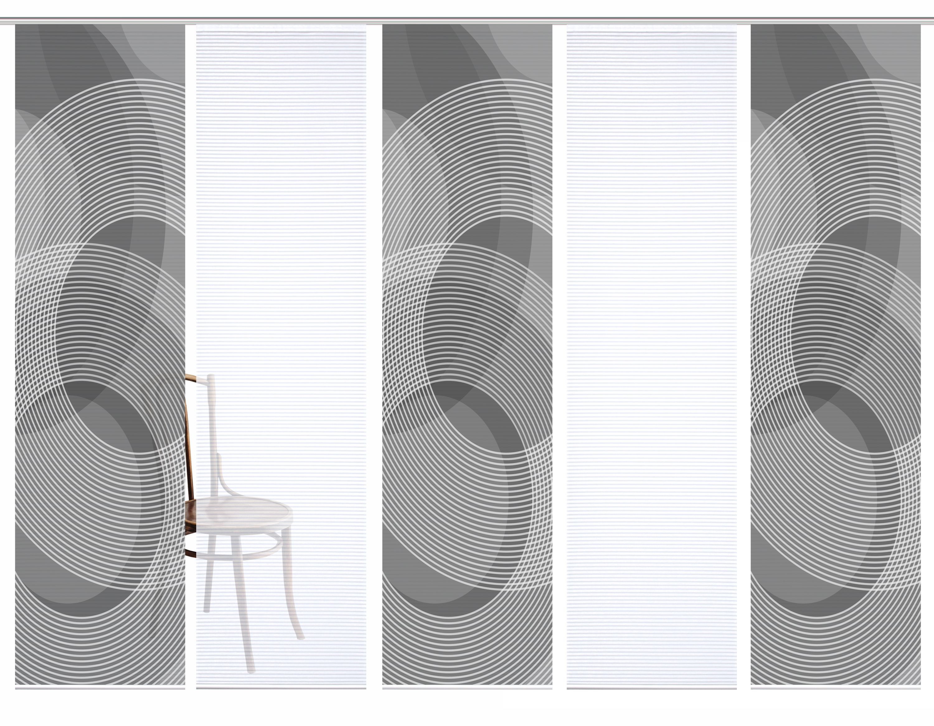 HOME in green Schiebegardine "AFONSO" Paneelwagen 5 Stk. tlg. SET DIGITALDR günstig online kaufen