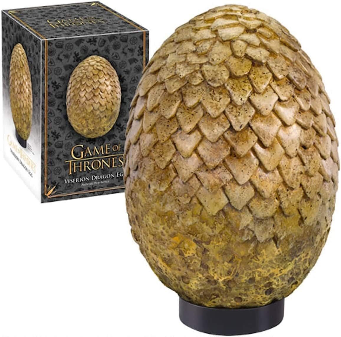 The Noble Collection Merchandise-Figur Game of Thrones Drachen Ei Viserion Replik, offiziell lizenziertes Game of Thrones Produkt