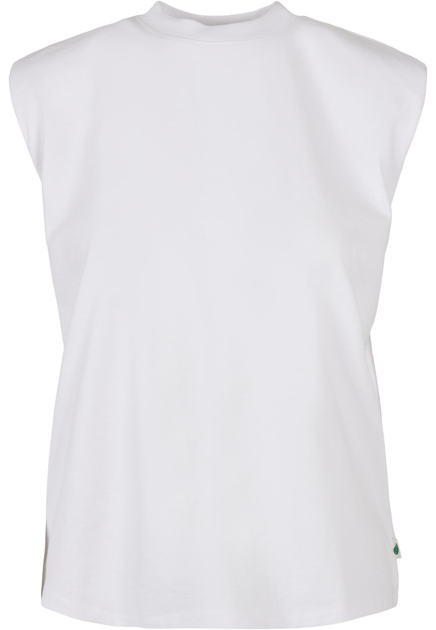 URBAN CLASSICS T-Shirt Damen Ladies Organic Heavy Padded Shoulder Tank Top (1-tlg) white