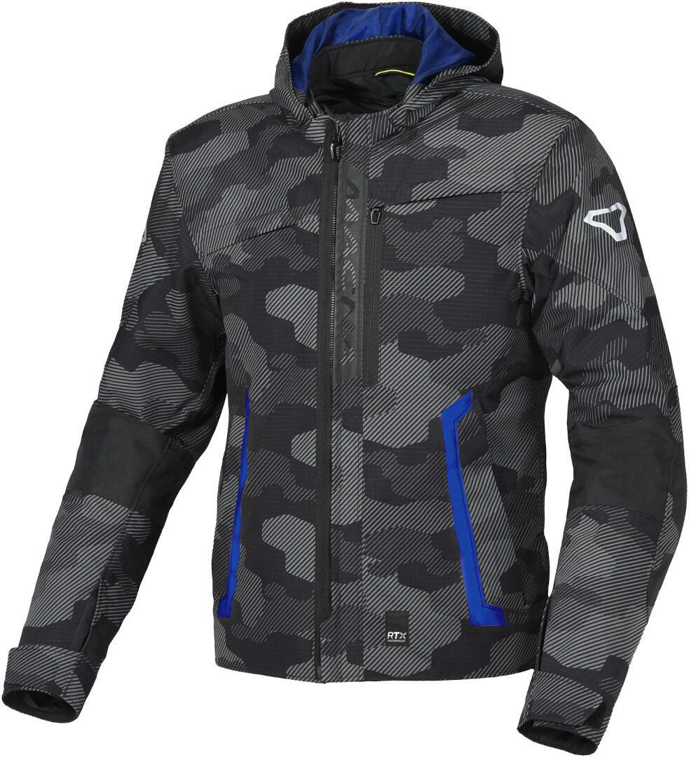 Macna Motorradjacke Riggor Camo wasserdichte Motorrad Textiljacke herausnehmbare Membrane,wasserdicht
