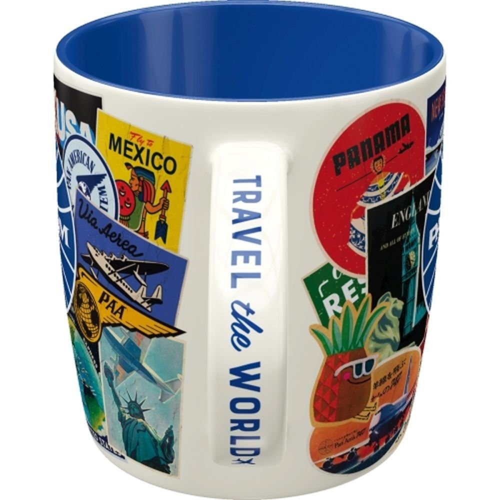 - Celebreties Am Kaffeetasse - Tasse Pan Travel Collage - Nostalgic-Art