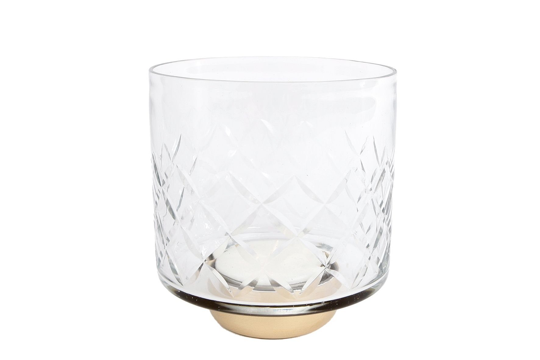 Rivanto Teelichthalter Ria (1 St), Teelichtständer im klassischen Design, Größe M, Maße 11.5x11.5x13 cm | Teelichthalter