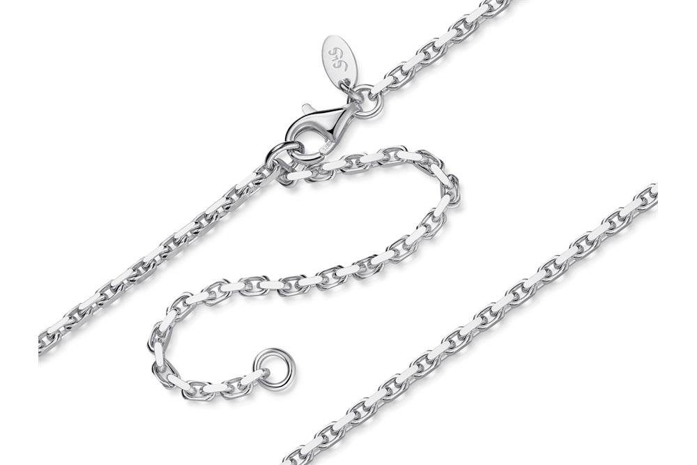 Silberkettenstore Bauchkette Bauchkette Anker 2mm - 925 Silber, Länge 65cm - 110cm verfügbar